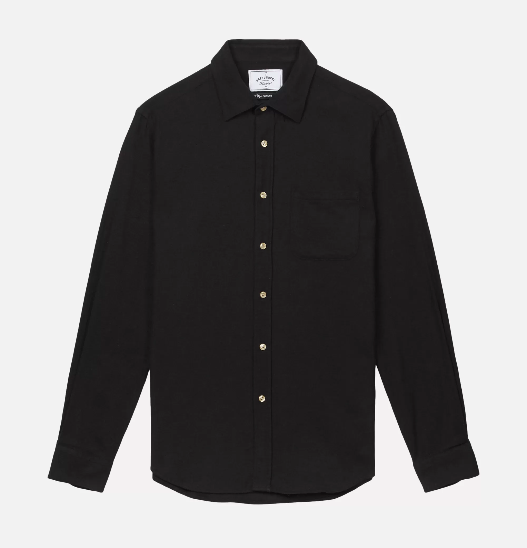 PORTUGUESE FLANNEL Chemise Teca Black^ Chemises & Polos