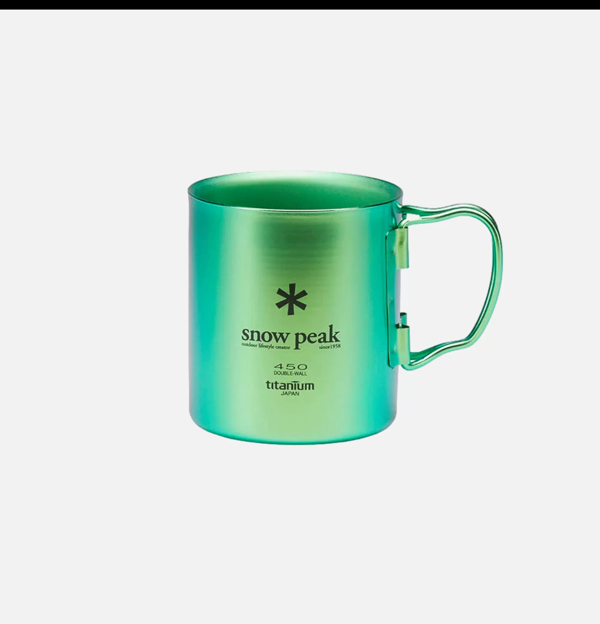 SNOW PEAK Titanium Single Cup 450 Green^ Maison